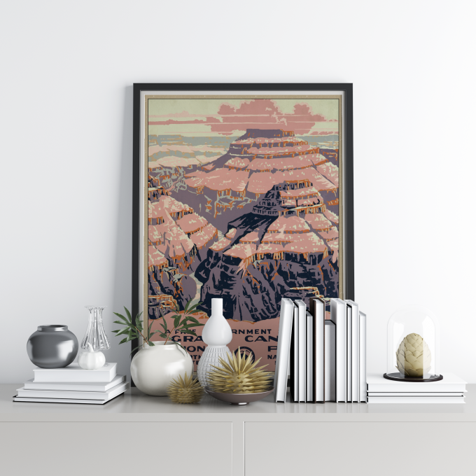 Grand Canyon Poster Print Wall Art WPA