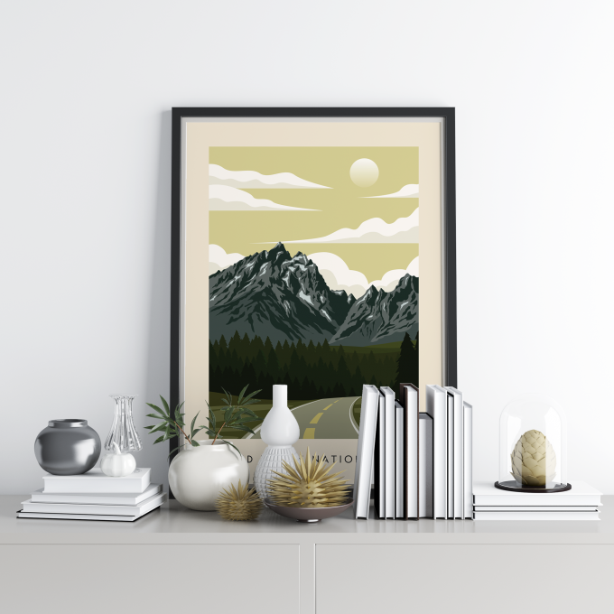 Grand Teton National Park Poster Print Wall Art