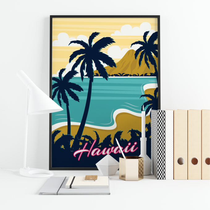 Hawaii Poster Print Wall Art