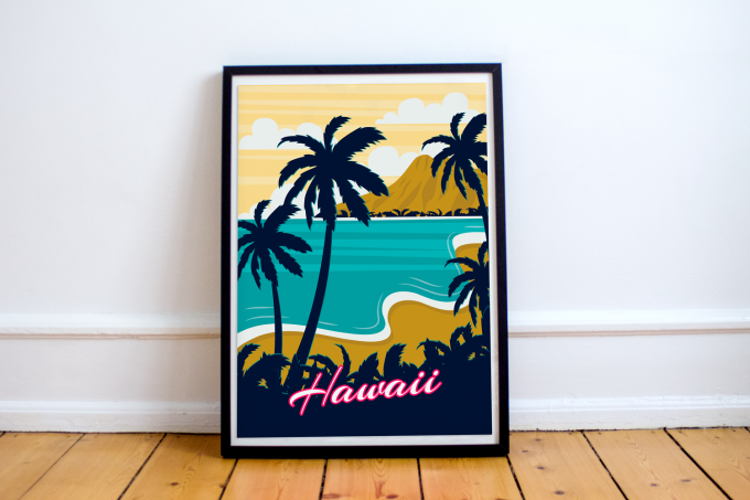 Hawaii Poster Print Wall Art