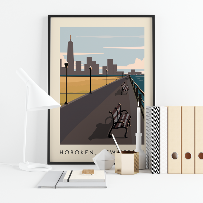 Hoboken Poster Print Wall Art