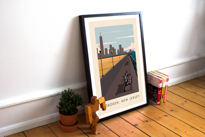 Hoboken Poster Print Wall Art