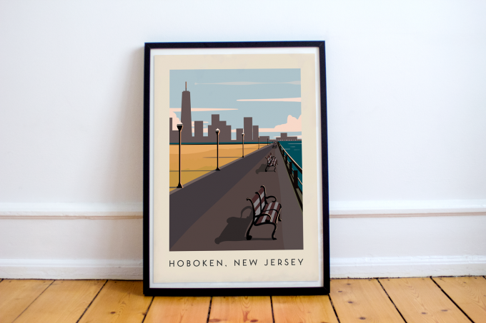 Hoboken Poster Print Wall Art