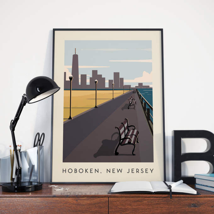 Hoboken Poster Print Wall Art