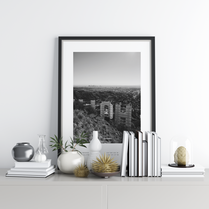 Hollywood Coordinates Poster Print Wall Art