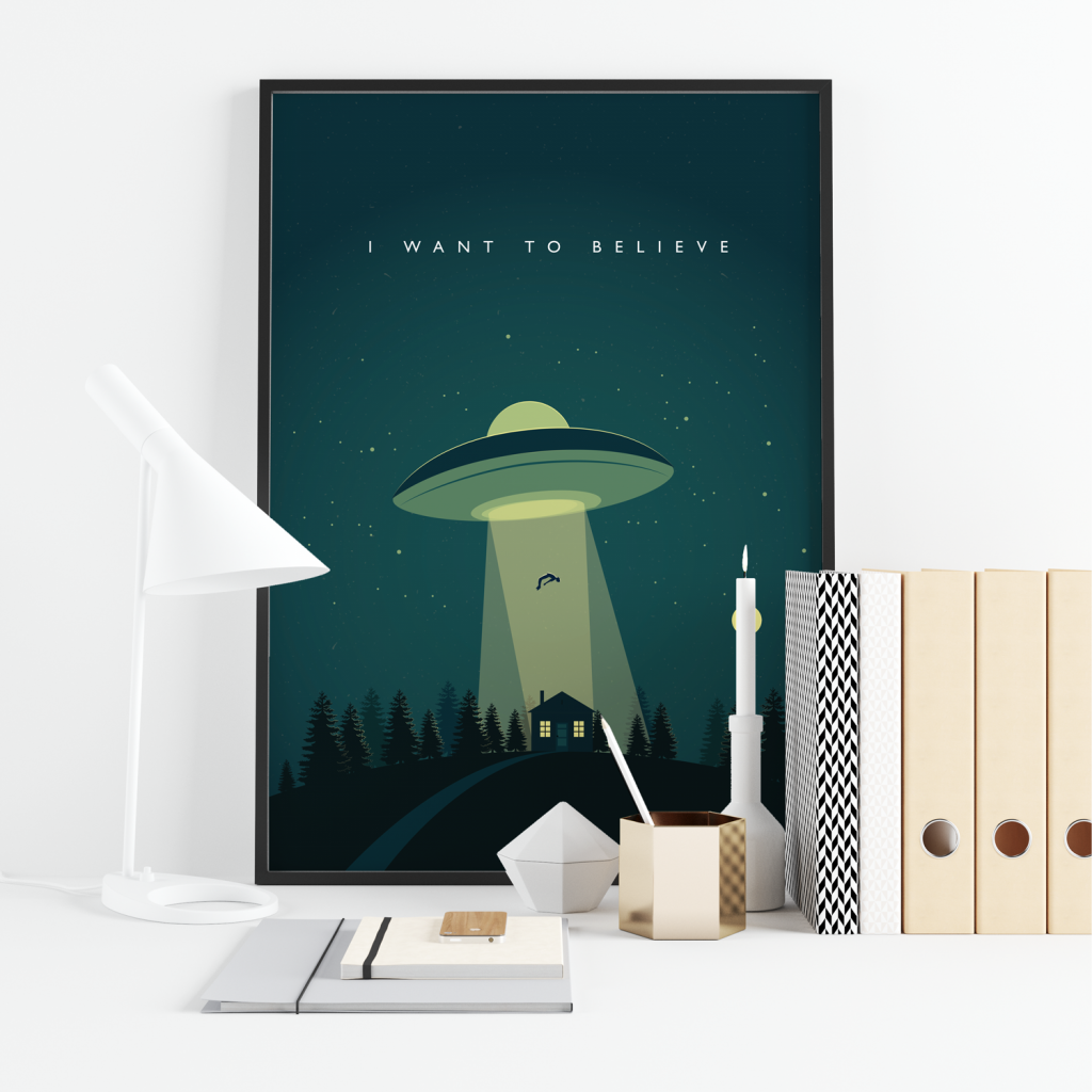 I Want To Believe X Files Poster Print
