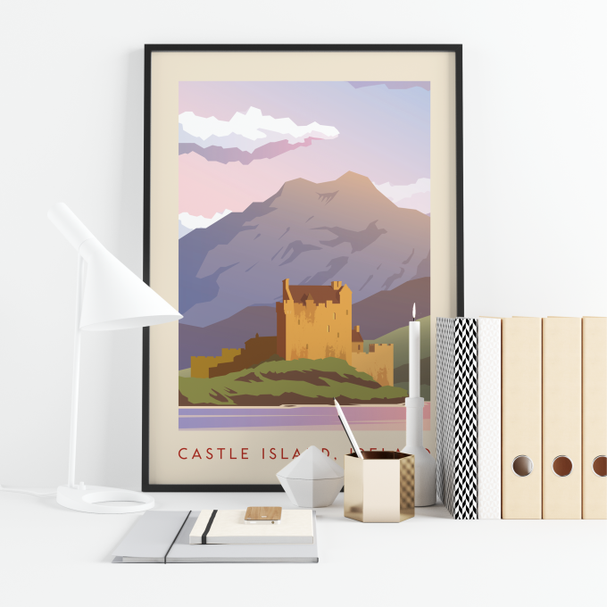 Ireland Castle Poster Print Wall Art