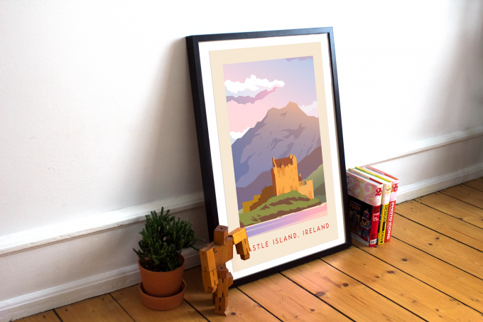 Ireland Castle Poster Print Wall Art