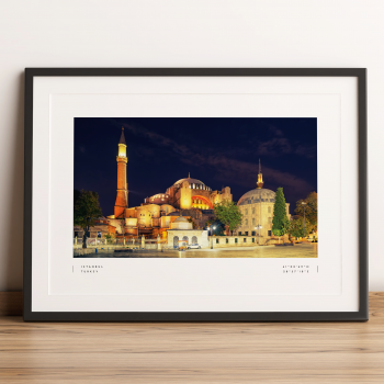 Istanbul Coordinates Poster Print Wall Art