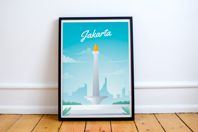 Jakarta Poster Print Wall Art