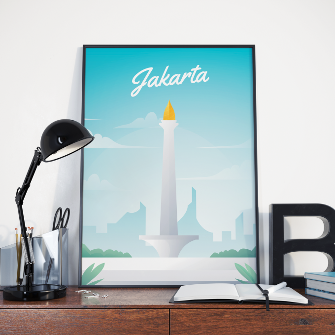 Jakarta Poster Print Wall Art