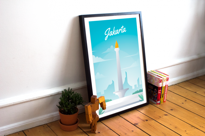 Jakarta Poster Print Wall Art