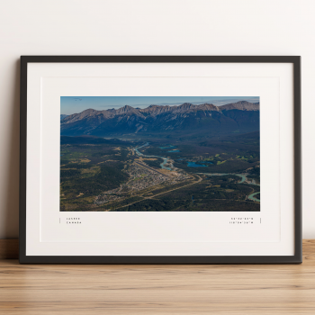 Jasper National Park Coordinates Poster Print Wall Art