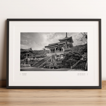 Kyoto Coordinates Poster Print Wall Art