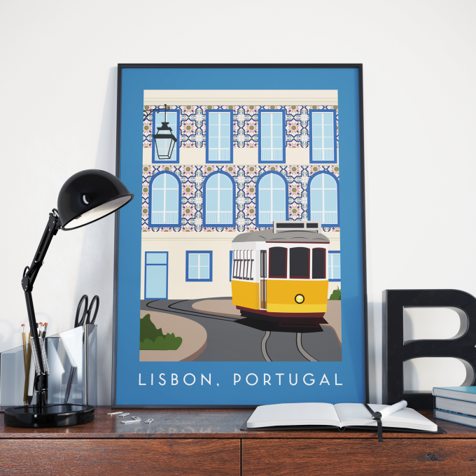 Lisbon Poster Print Wall Art