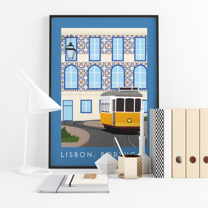 Lisbon Poster Print Wall Art