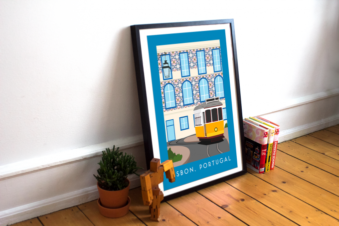 Lisbon Poster Print Wall Art