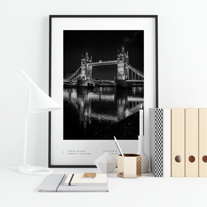 London Coordinates Poster Print Wall Art