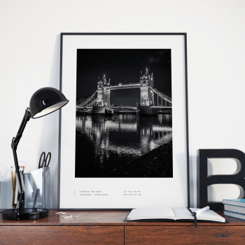 London Coordinates Poster Print Wall Art
