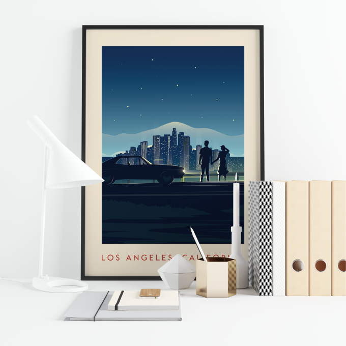 Los Angeles Poster Print Wall Art