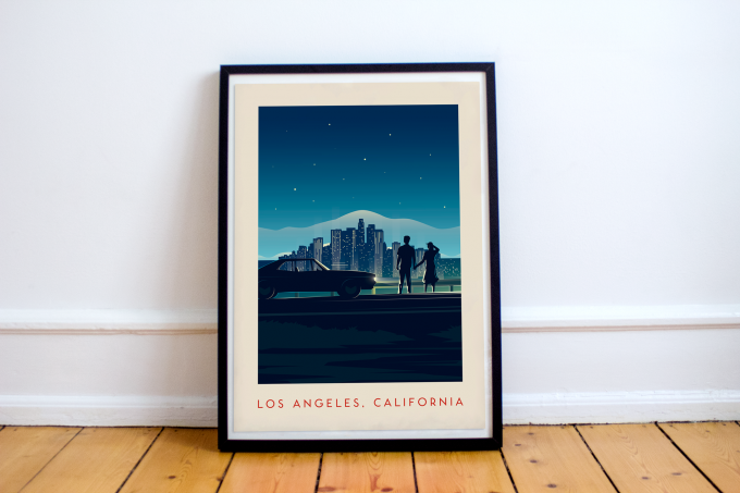 Los Angeles Poster Print Wall Art