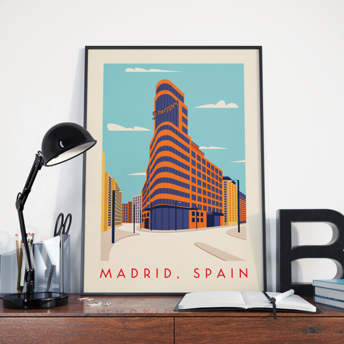 Madrid Poster Print Wall Art