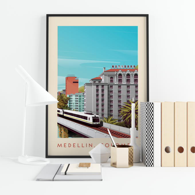 Medellin Poster Print Wall Art