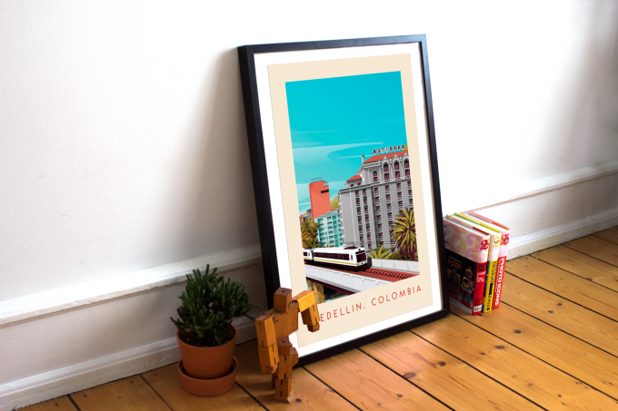 Medellin Poster Print Wall Art