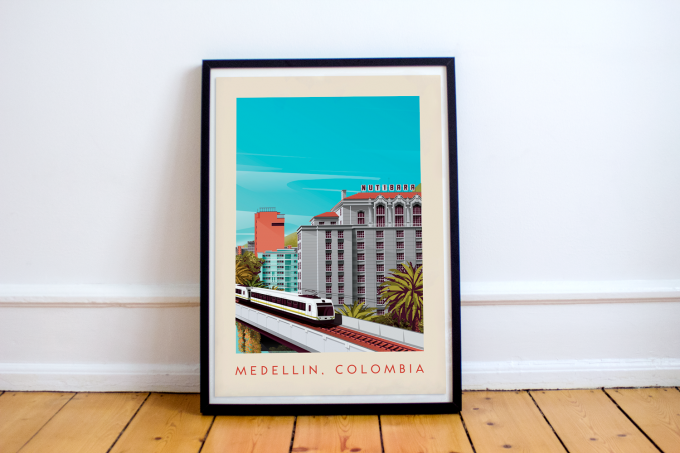 Medellin Poster Print Wall Art