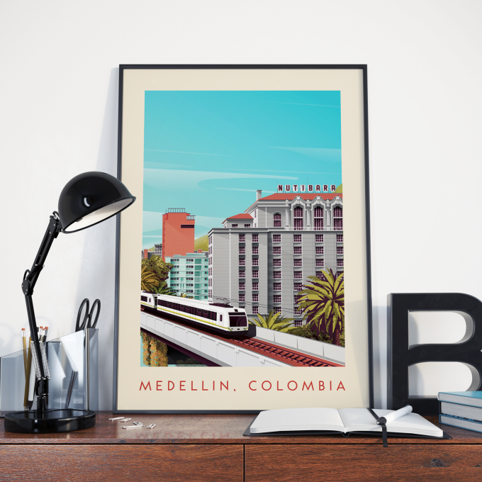 Medellin Poster Print Wall Art