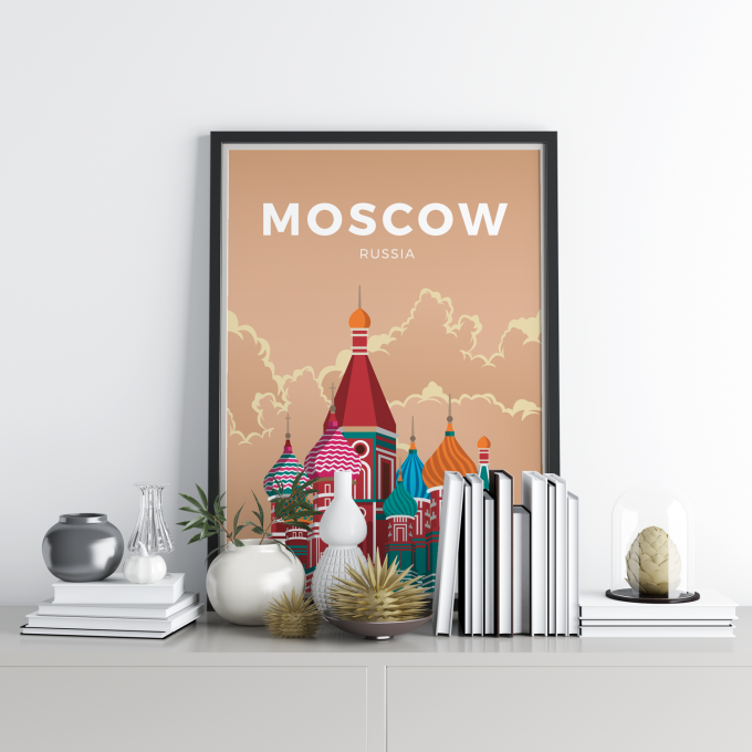 Moscow Poster Print Wall Art