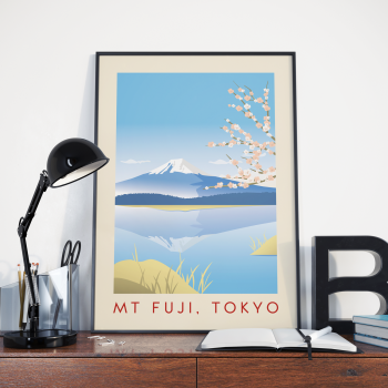 Mount Fuji Poster Print Wall Art