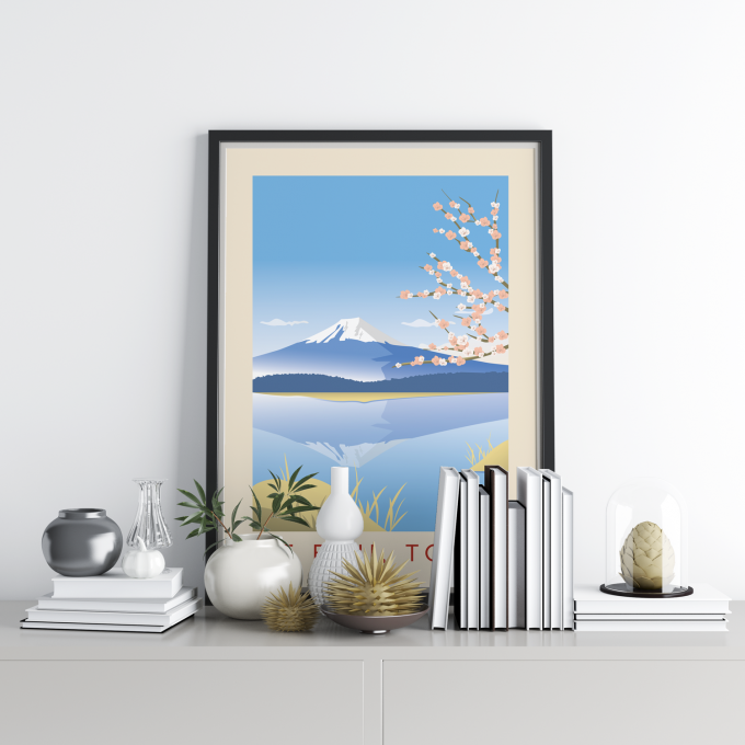 Mount Fuji Poster Print Wall Art