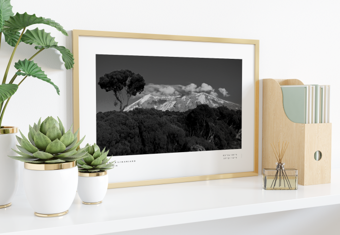 Mount Kilimanjaro Coordinates Poster Print Wall Art