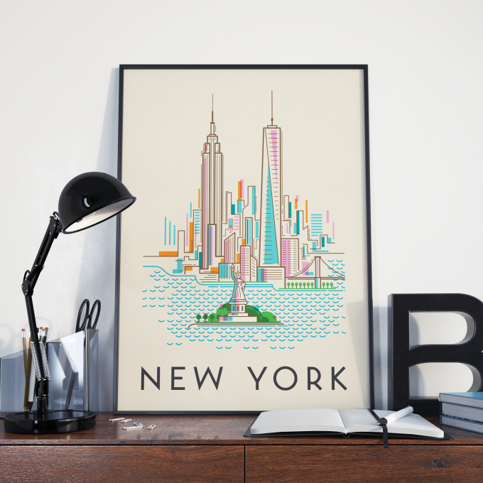 New York Poster Print Wall Art