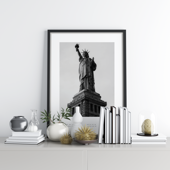 New York Coordinates Poster Print Wall Art