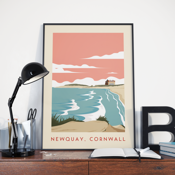 Newquay Poster Print Wall Art