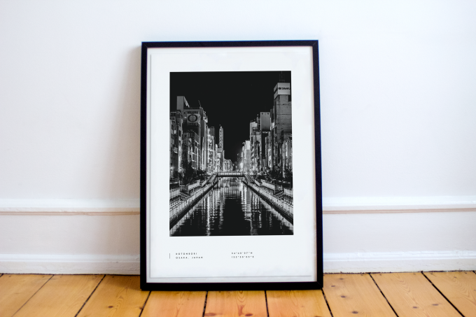 Osaka Coordinates Poster Print Wall Art