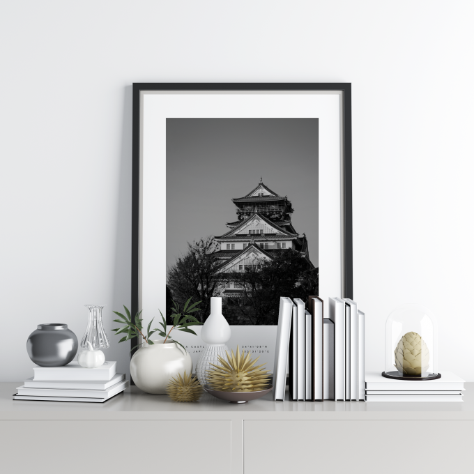 Osaka Coordinates Poster Print Wall Art