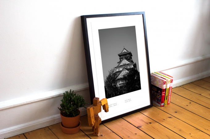Osaka Coordinates Poster Print Wall Art