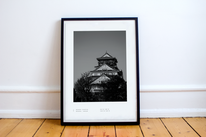 Osaka Coordinates Poster Print Wall Art