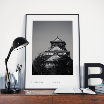 Osaka Coordinates Poster Print Wall Art