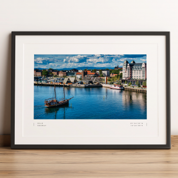 Oslo Coordinates Poster Print Wall Art