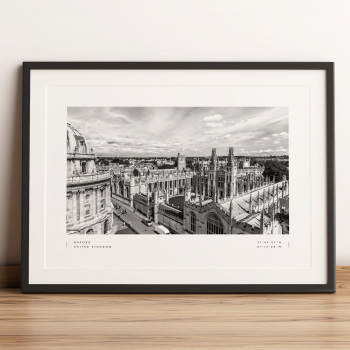 Oxford Coordinates Poster Print Wall Art