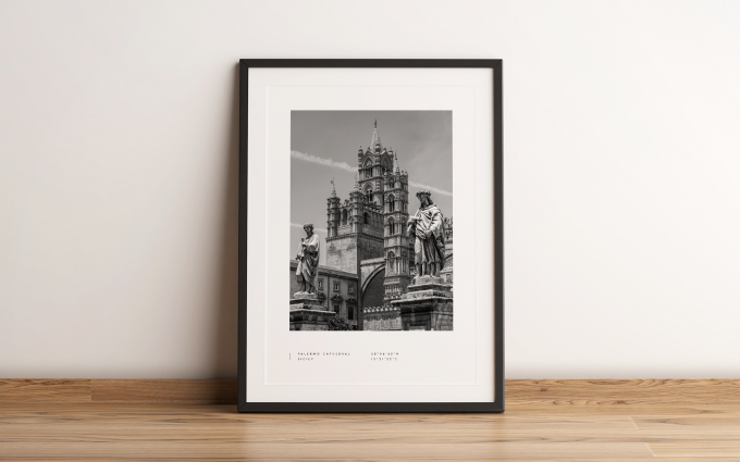 Palermo Coordinates Poster Print Wall Art