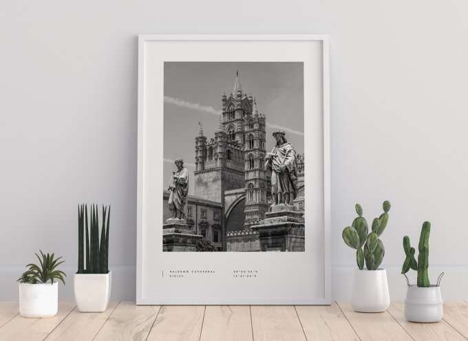 Palermo Coordinates Poster Print Wall Art