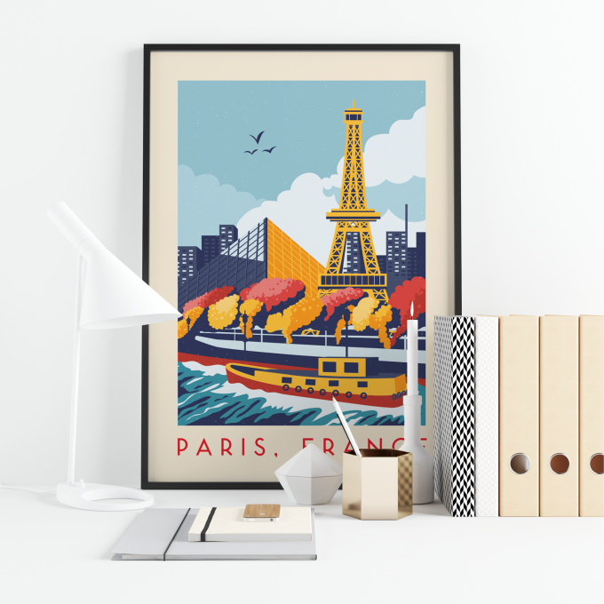 Paris Poster Print Wall Art