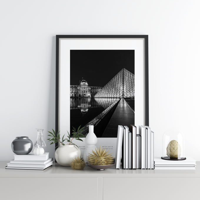 Paris Coordinates Poster Print Wall Art