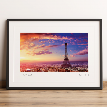 Paris Coordinates Poster Print Wall Art