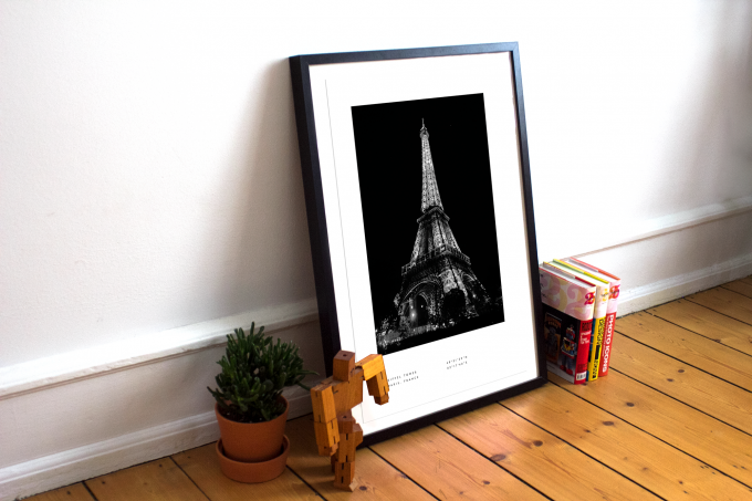 Paris Coordinates Poster Print Wall Art